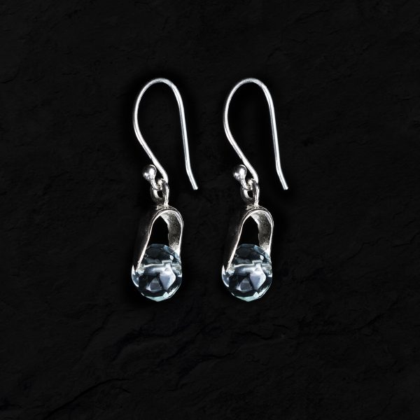 blue quartz earrings