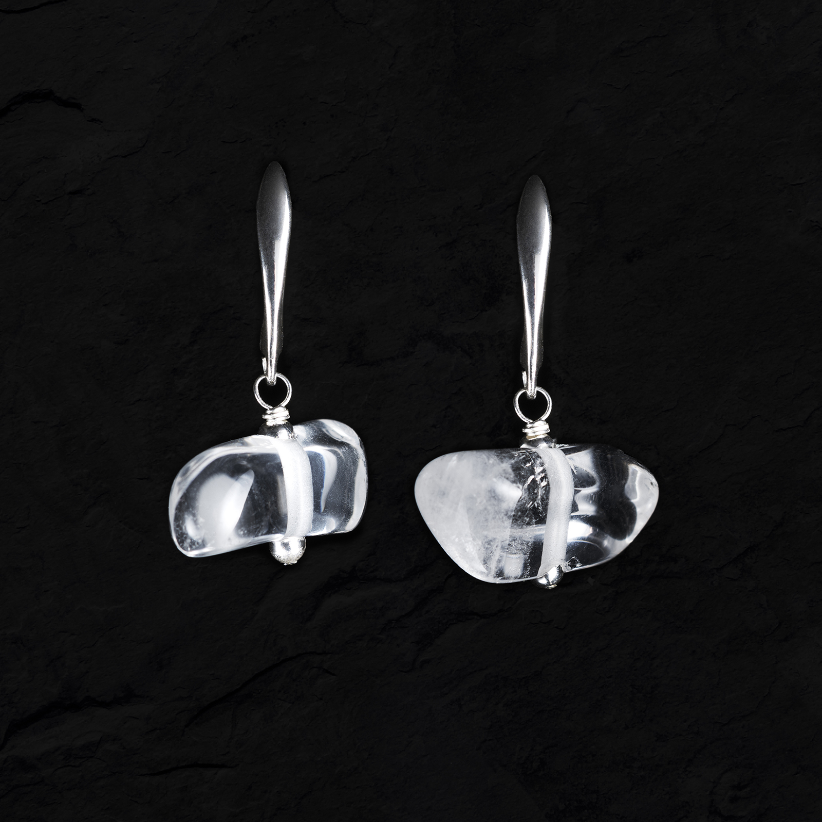 murano glass heart earrings amethyst